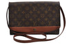 Authentic Louis Vuitton Monogram Bordeaux M51797 2Way Shoulder Clutch Bag 5382I