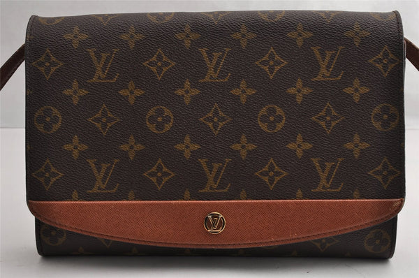 Authentic Louis Vuitton Monogram Bordeaux M51797 2Way Shoulder Clutch Bag 5382I