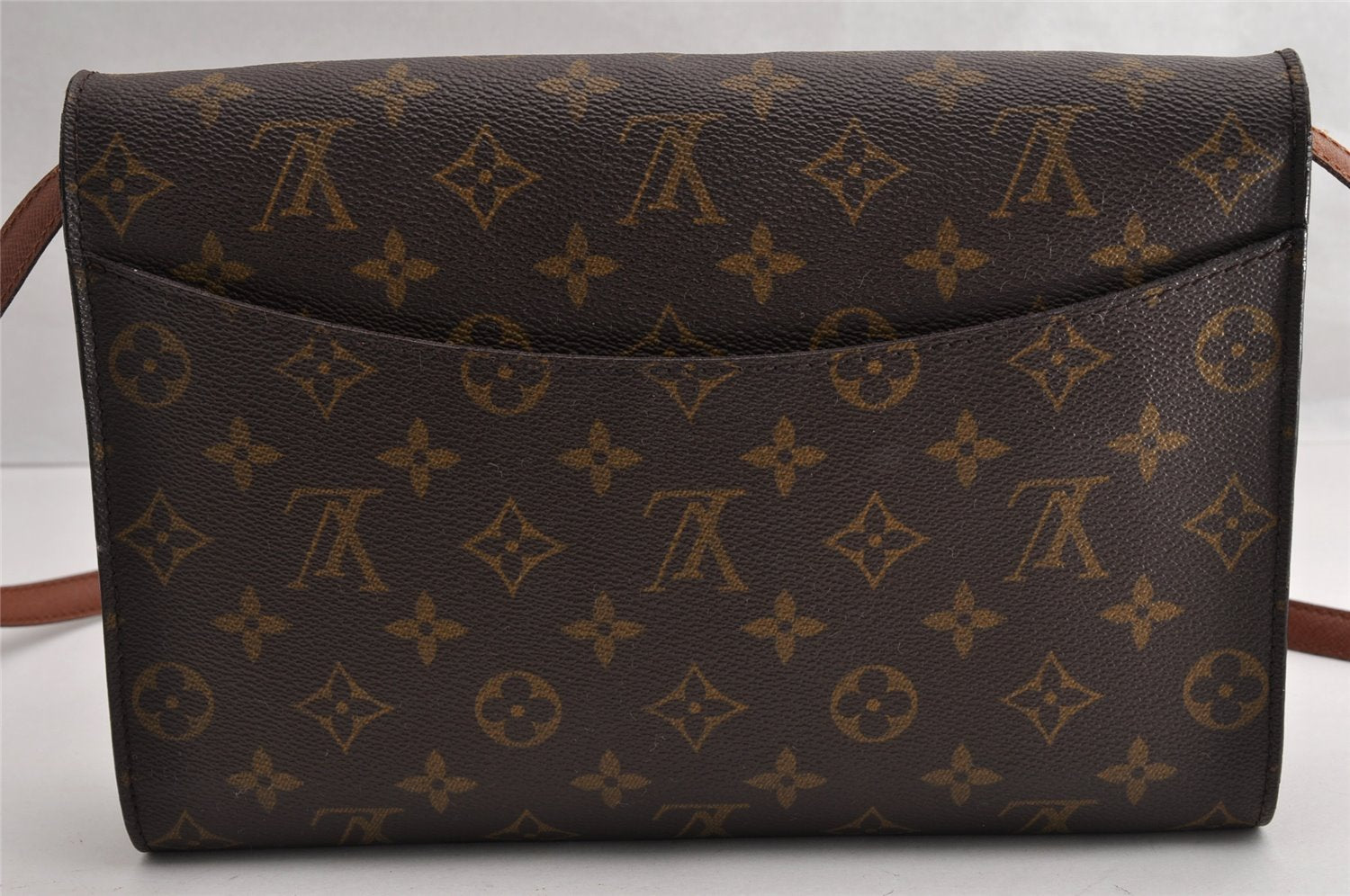 Authentic Louis Vuitton Monogram Bordeaux M51797 2Way Shoulder Clutch Bag 5382I