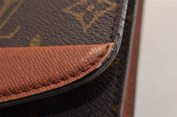 Authentic Louis Vuitton Monogram Bordeaux M51797 2Way Shoulder Clutch Bag 5382I