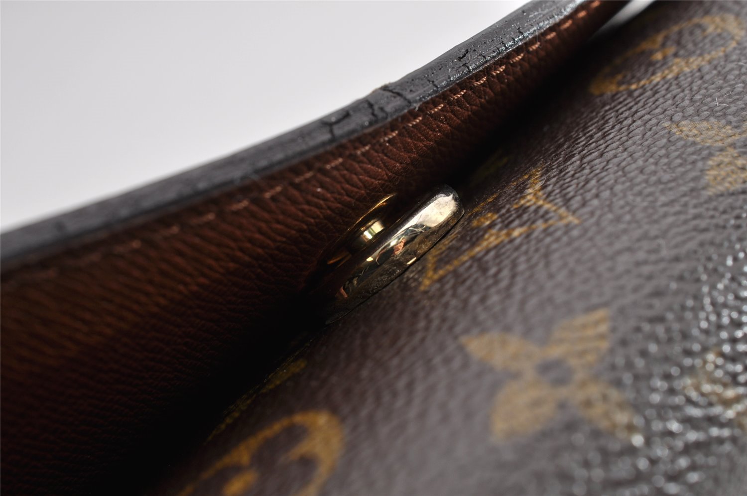 Authentic Louis Vuitton Monogram Bordeaux M51797 2Way Shoulder Clutch Bag 5382I