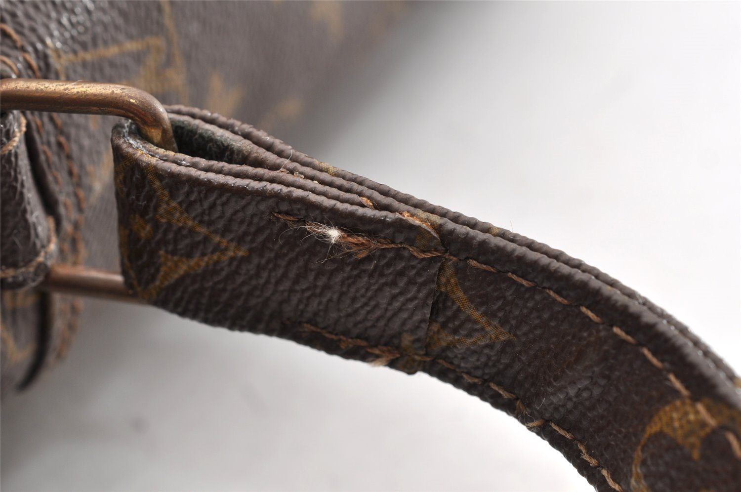 Authentic Louis Vuitton Monogram Marceau Shoulder Cross Bag Old Model Junk 5383I