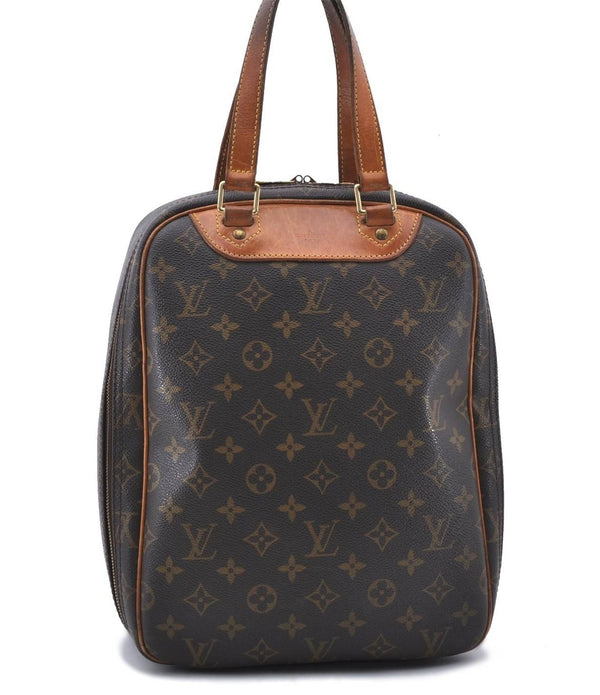 Authentic LOUIS VUITTON Monogram Excursion Hand Bag Purse M41450 LV 5384C