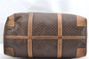 Authentic CELINE Macadam Blason Pattern Boston Bag PVC Leather Brown 5384F