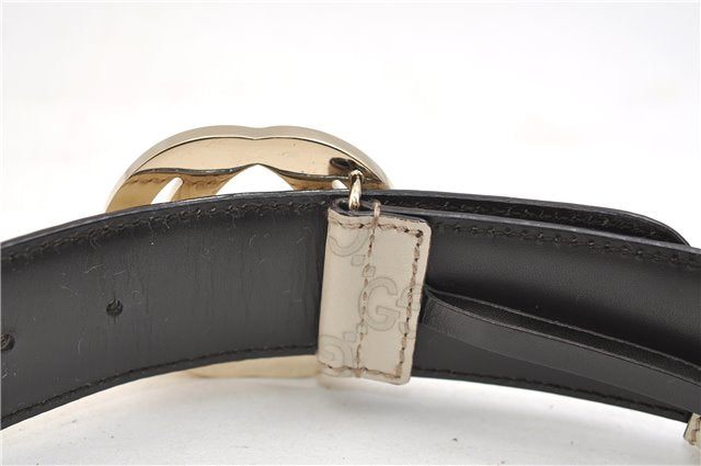 Authentic GUCCI Guccissima Interlocking G Belt Leather 85cm 33.5