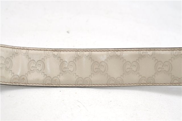 Authentic GUCCI Guccissima Interlocking G Belt Leather 85cm 33.5