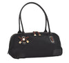 Authentic GUCCI Web Sherry Line Princy Shoulder Bag GG Canvas 161720 Black 5386I