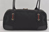 Authentic GUCCI Web Sherry Line Princy Shoulder Bag GG Canvas 161720 Black 5386I