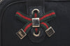 Authentic GUCCI Web Sherry Line Princy Shoulder Bag GG Canvas 161720 Black 5386I
