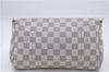 Auth Louis Vuitton Damier Azur Favorite MM Shoulder Clutch Bag N41275 LV 5387D