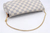 Auth Louis Vuitton Damier Azur Favorite MM Shoulder Clutch Bag N41275 LV 5387D