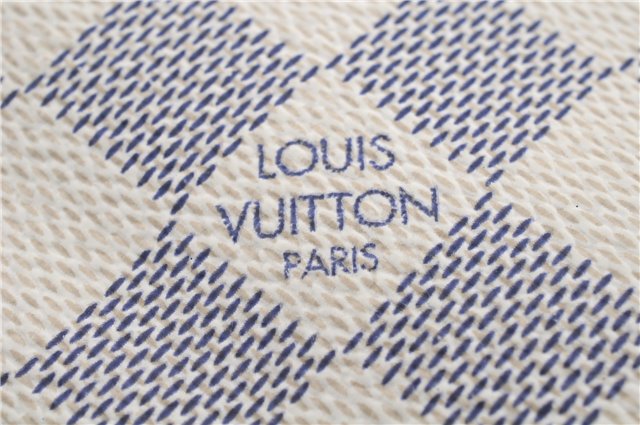 Auth Louis Vuitton Damier Azur Favorite MM Shoulder Clutch Bag N41275 LV 5387D