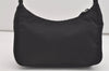 Authentic PRADA Vintage Nylon Tessuto Hand Bag Purse Black 5387I