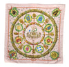 Authentic HERMES Carre 90 Scarf "Emblemes De Europe" Silk Pink 5388E