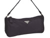 Authentic PRADA Vintage Nylon Tessuto Hand Bag Pouch Purse Purple 5388I