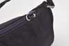 Authentic PRADA Vintage Nylon Tessuto Hand Bag Pouch Purse Purple 5388I