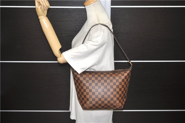 Authentic Louis Vuitton Damier Illovo MM Shoulder Bag N51995 LV 5390D