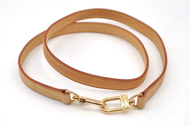 Authentic Louis Vuitton Leather Shoulder Strap Beige 39