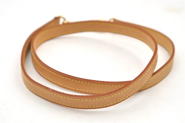 Authentic Louis Vuitton Leather Shoulder Strap Beige 39
