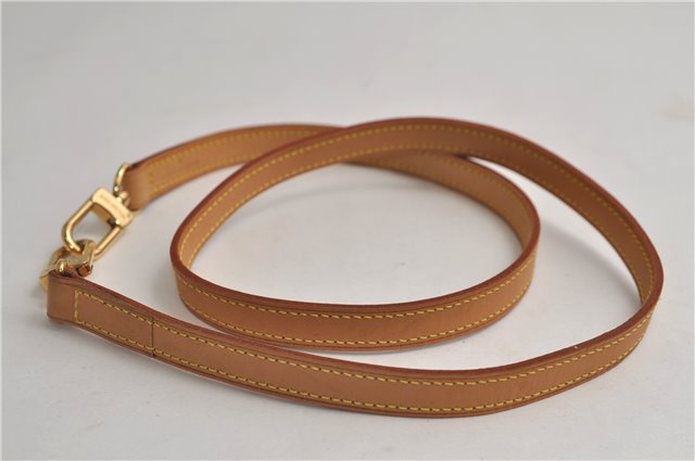 Authentic Louis Vuitton Leather Shoulder Strap Beige 39