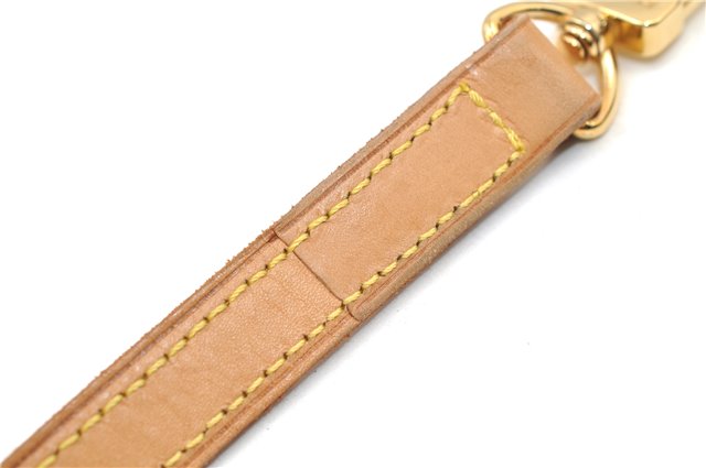 Authentic Louis Vuitton Leather Shoulder Strap Beige 39