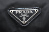 Authentic PRADA Vintage Nylon Tessuto Leather Drawstring Backpack Black 5390I