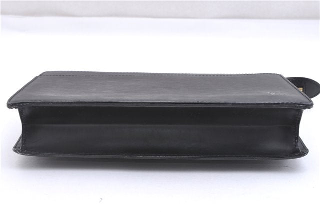 Authentic Louis Vuitton Epi Pochette Homme Clutch Hand Bag Black M52522 LV 5391F