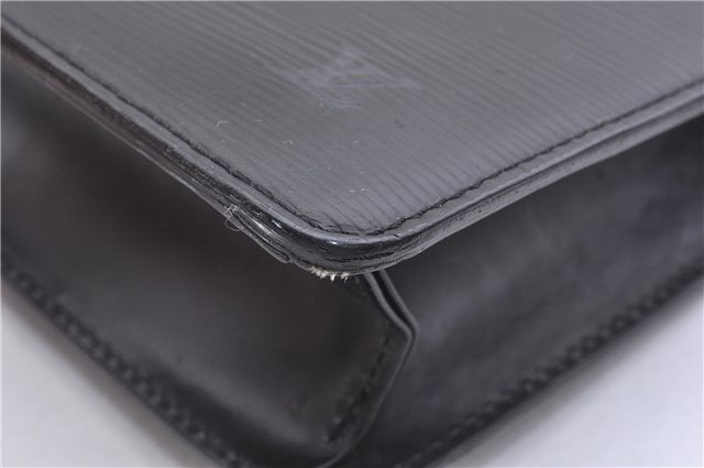 Authentic Louis Vuitton Epi Pochette Homme Clutch Hand Bag Black M52522 LV 5391F
