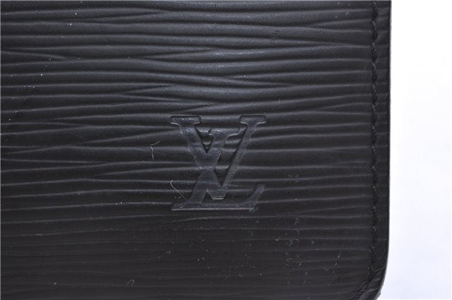 Authentic Louis Vuitton Epi Pochette Homme Clutch Hand Bag Black M52522 LV 5391F