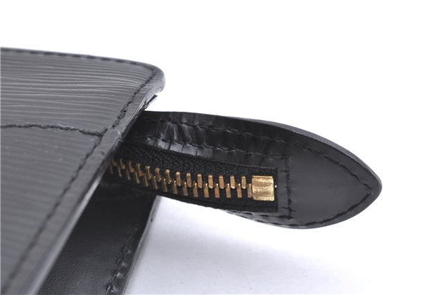 Authentic Louis Vuitton Epi Pochette Homme Clutch Hand Bag Black M52522 LV 5391F