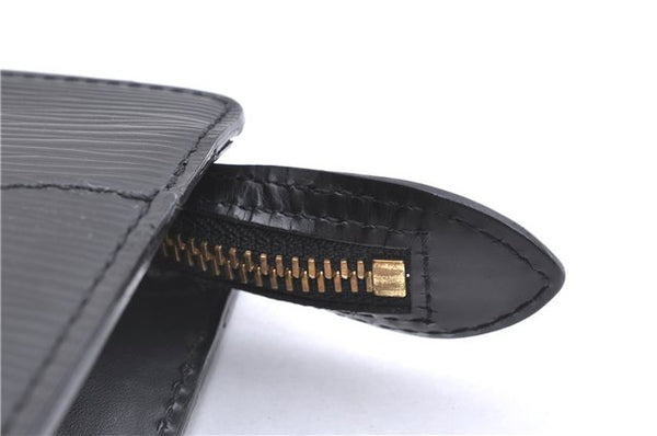 Authentic Louis Vuitton Epi Pochette Homme Clutch Hand Bag Black M52522 LV 5391F