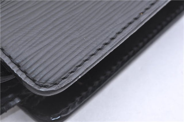 Authentic Louis Vuitton Epi Pochette Homme Clutch Hand Bag Black M52522 LV 5391F