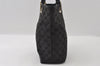 Authentic GUCCI Shoulder Hand Tote Bag GG Canvas Leather 0021099 Black 5391I