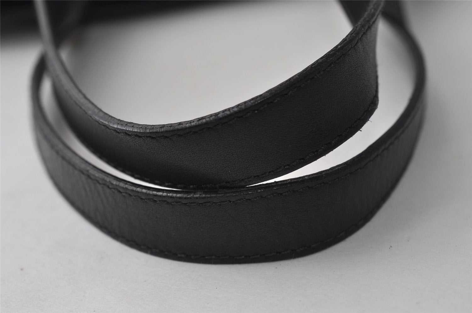 Authentic GUCCI Shoulder Hand Tote Bag GG Canvas Leather 0021099 Black 5391I