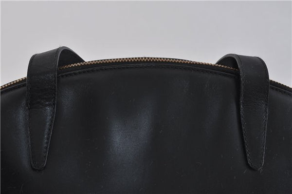 Authentic GUCCI Vintage Shoulder Hand Bag Purse Leather Black 5392C