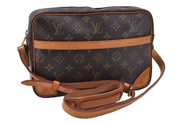 Auth Louis Vuitton Monogram Trocadero 27 Shoulder Cross Body Bag M51274 LV 5393D