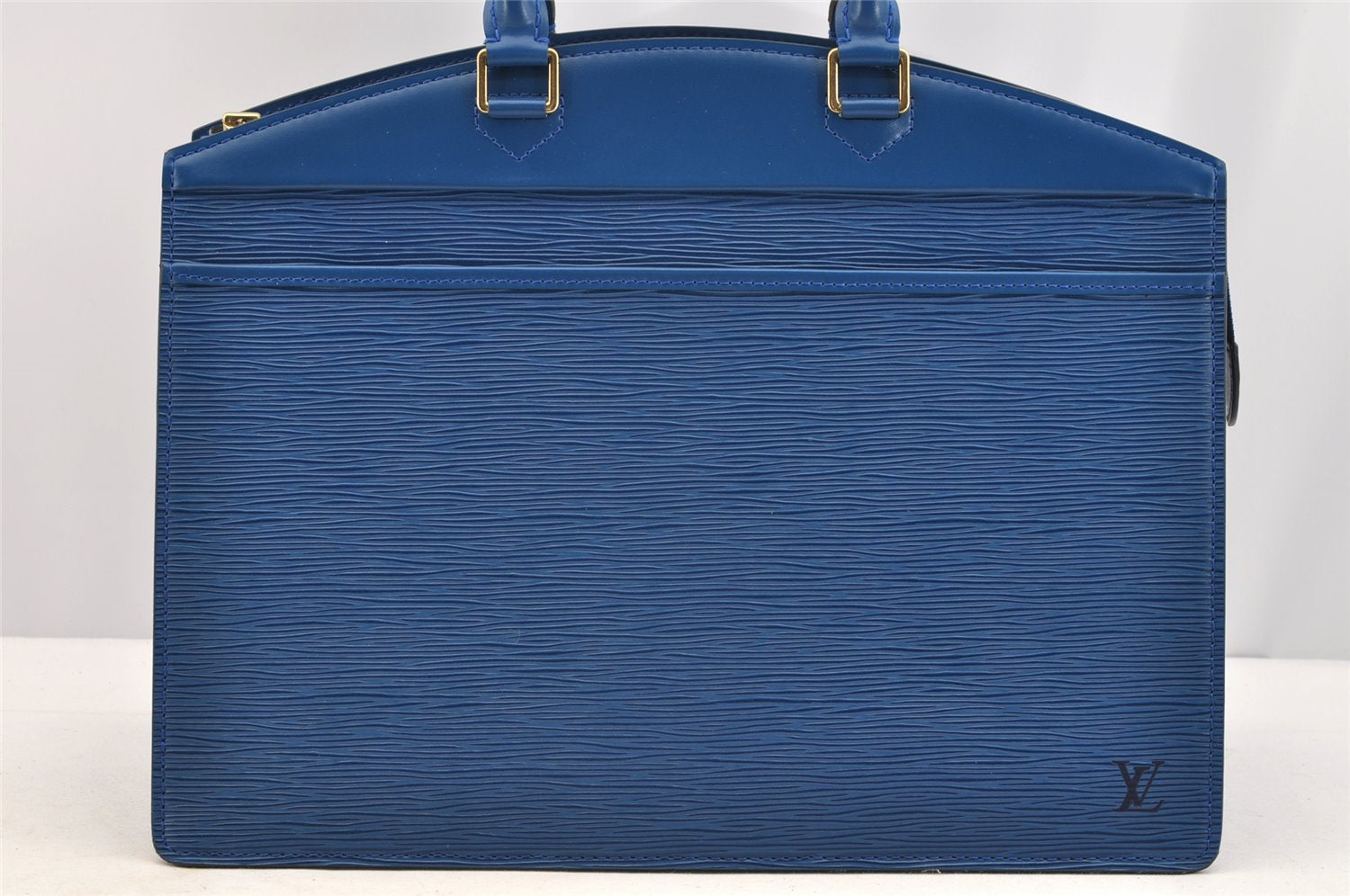 Authentic Louis Vuitton Epi Riviera Hand Bag Blue M48185 LV 5393I