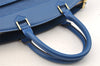 Authentic Louis Vuitton Epi Riviera Hand Bag Blue M48185 LV 5393I