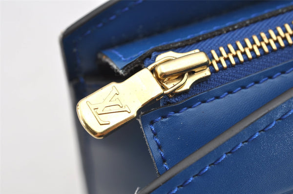 Authentic Louis Vuitton Epi Riviera Hand Bag Blue M48185 LV 5393I