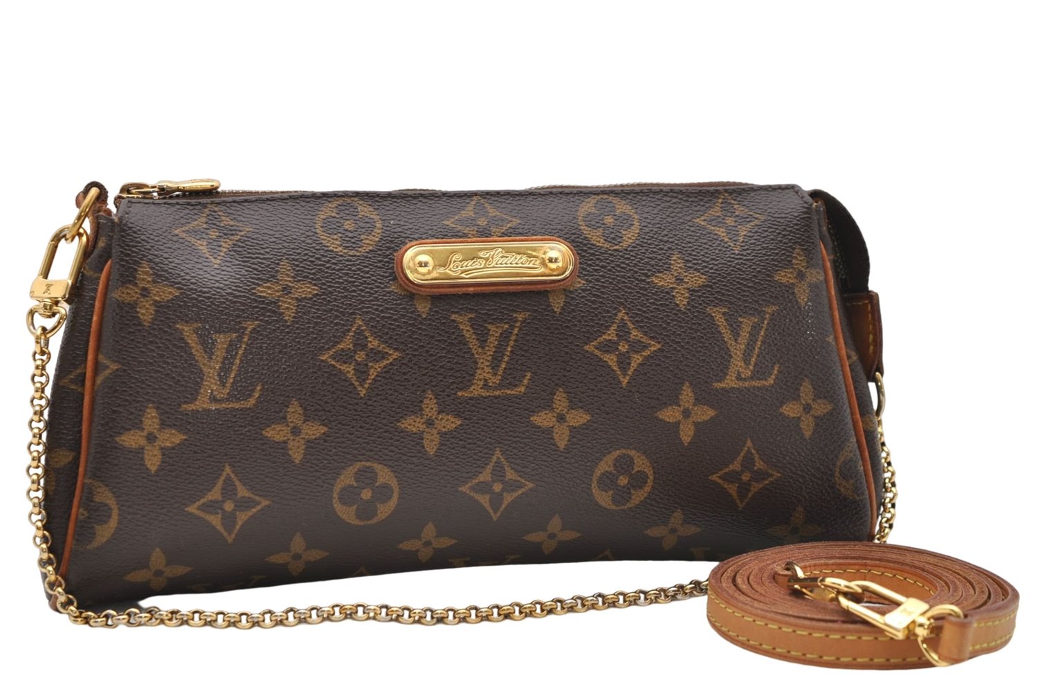 Auth Louis Vuitton Monogram Eva Accessories Pouch Shoulder Bag M95567 LV 5394D