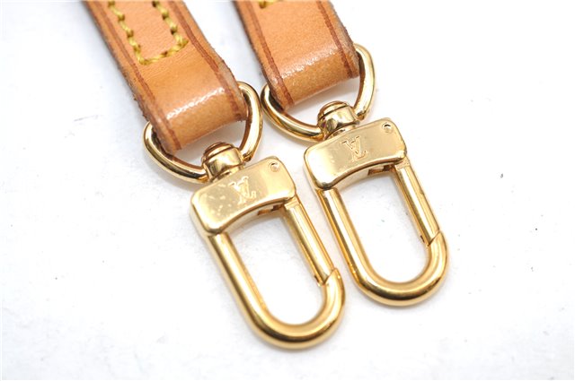 Authentic Louis Vuitton Leather Shoulder Strap Beige 47.6