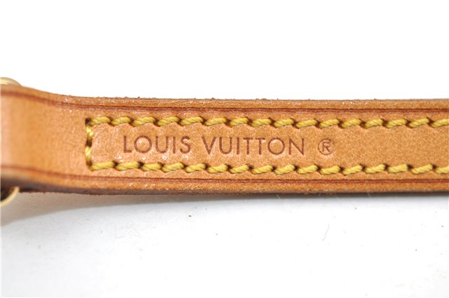 Authentic Louis Vuitton Leather Shoulder Strap Beige 47.6