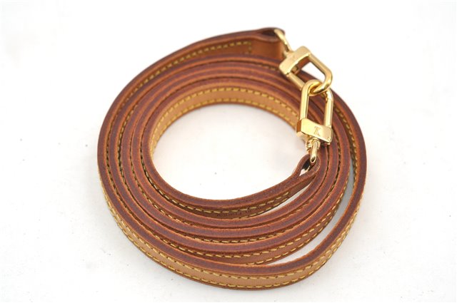 Authentic Louis Vuitton Leather Shoulder Strap Beige 47.6