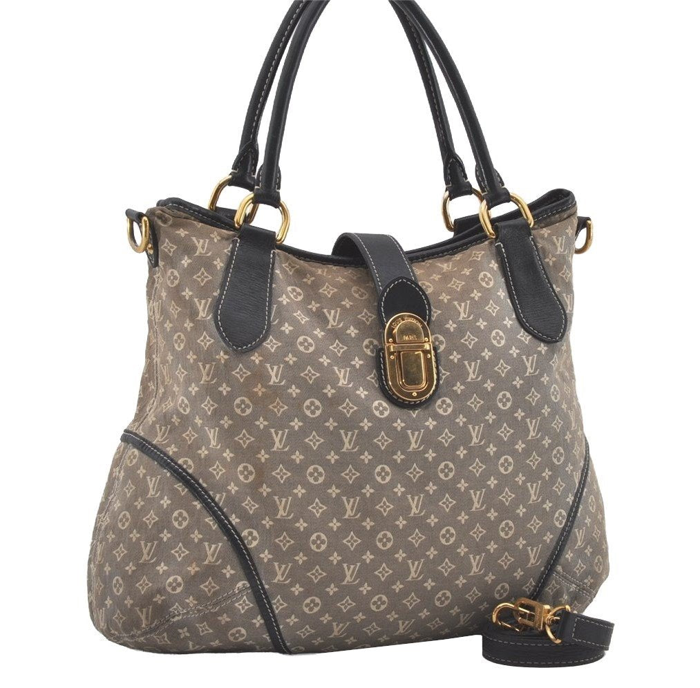 Authentic Louis Vuitton Monogram Idylle Elegie 2Way Tote Bag M56697 Blue 5394I