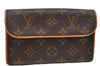 Auth Louis Vuitton Monogram Pochette Florentine Pouch Waist Bag M51855 LV 5395F