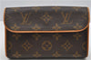 Auth Louis Vuitton Monogram Pochette Florentine Pouch Waist Bag M51855 LV 5395F