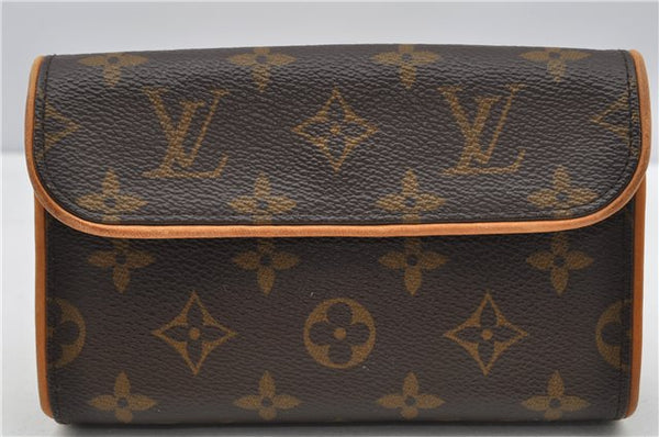 Auth Louis Vuitton Monogram Pochette Florentine Pouch Waist Bag M51855 LV 5395F
