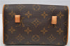 Auth Louis Vuitton Monogram Pochette Florentine Pouch Waist Bag M51855 LV 5395F