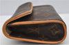 Auth Louis Vuitton Monogram Pochette Florentine Pouch Waist Bag M51855 LV 5395F