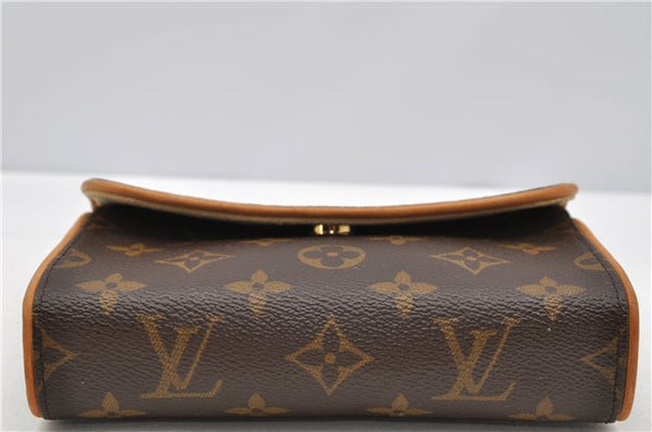 Auth Louis Vuitton Monogram Pochette Florentine Pouch Waist Bag M51855 LV 5395F